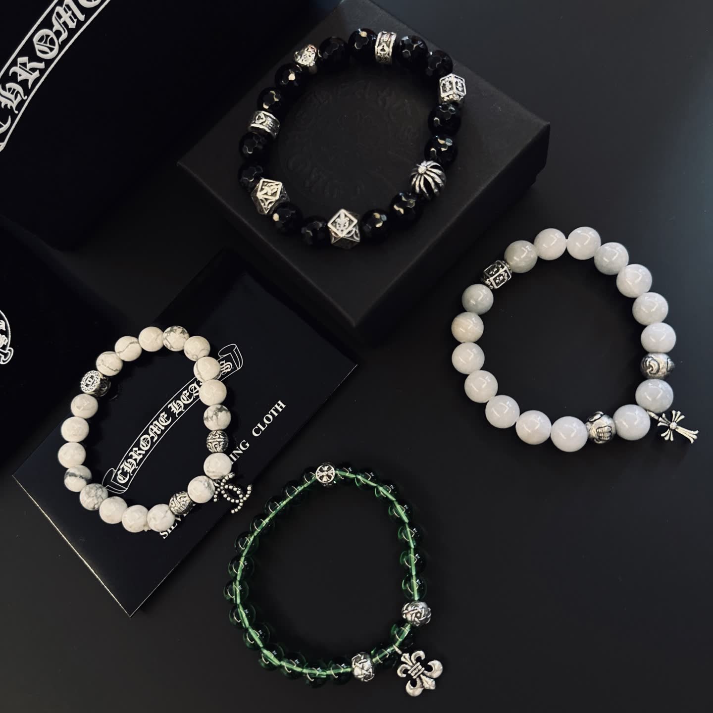 Chrome Hearts Beaded Bracelet Set